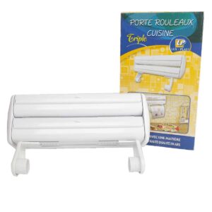 Porte Rouleaux Cuisine Triple Luxplast