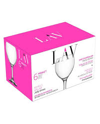 Lot de 6 Verres à pied 260ml Misket - LAV