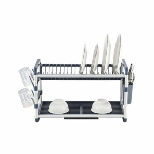 Séchoir à Vaisselle 2 Étages en Aluminium